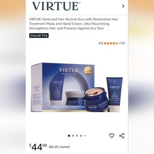 Virtue Hair Revival Duo with Mask and Cream
